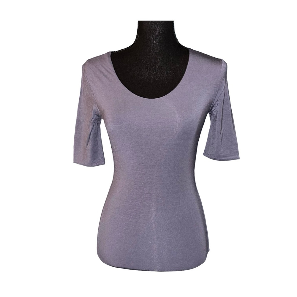 ADAY Top Notch stretch tee in Mineral blue new - Picture 2 of 9